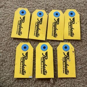 7 Raybestos Brakes Paperboard Dealership Key Tags
